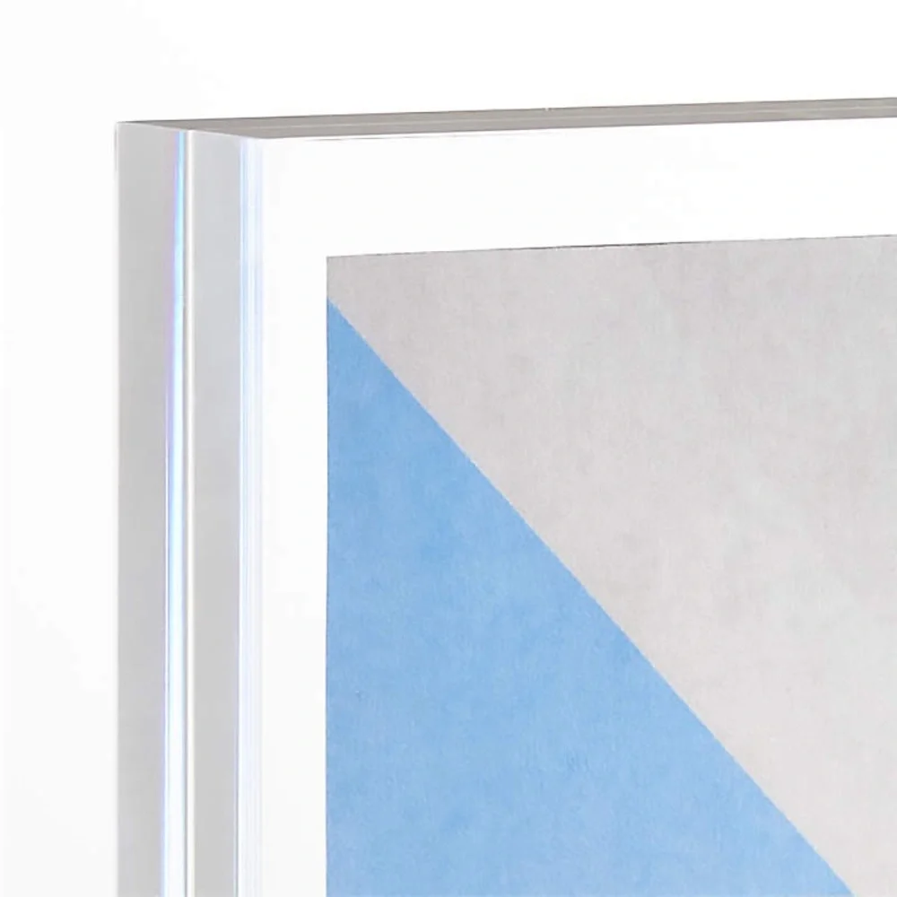 Crate and Barrel Acrylic 4x6 Block Tabletop Picture Frame